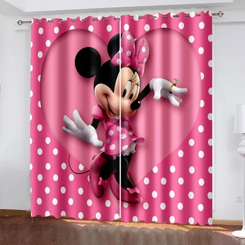 Disney Mickey Minnie Mouse Bērnu Istabas Blackout Aizkaru Guļamistabas Aizkari Vannas Aizkaru Dekoratīvie Aizkari Bērniem Dāvanas