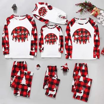 Jaunas Ģimenes Ziemassvētku Tērps 2022 Kvalitātes Auduma Izšūta Izšūšanas Ērti Saglabāt Siltu Ziemassvētku Ģimenei, Pidžamas Ziemassvētki Zīdaiņu Apģērbu