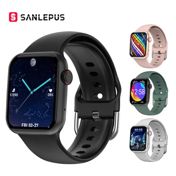 SANLEPUS Smart Skatīties 2022 Vīrieši Sievietes Smartwatch Bezvadu Lādēšanas Bluetooth Zvanu Pasūtījuma Skatīties Sejas Fitnesa Rokassprādze Miega Monitors