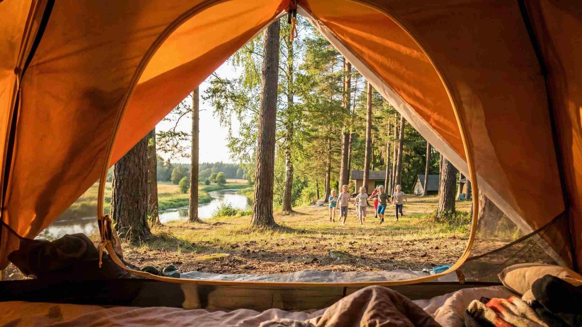 Bērnu vasaras nometne pie dabas – piedzīvojumi mežā.